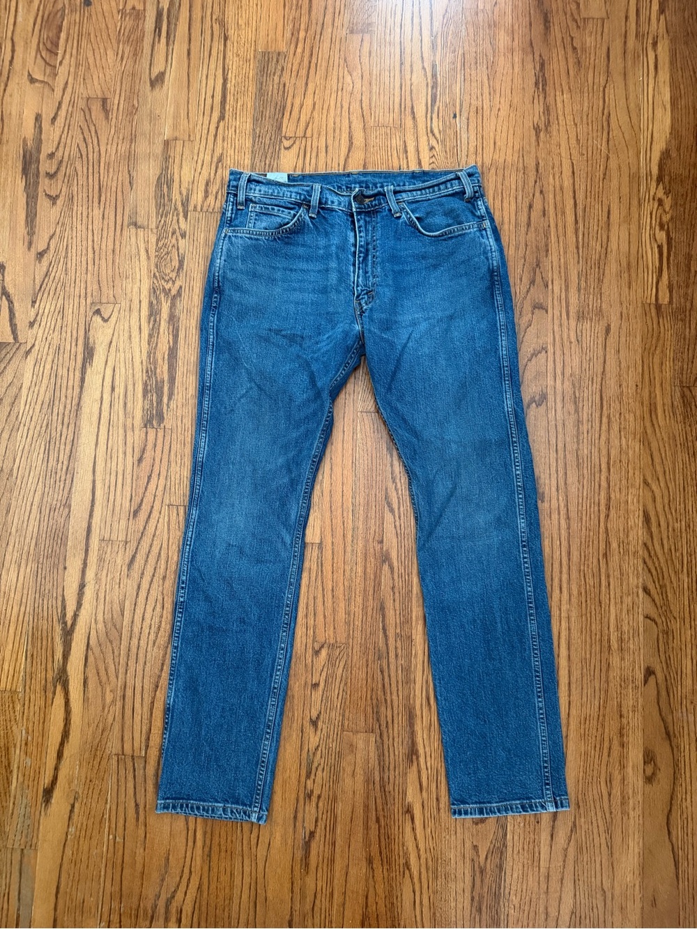 Levi's 505 C Orange Tab Remastered Slim Straight Jeans Mens 33x32 Medium Wash